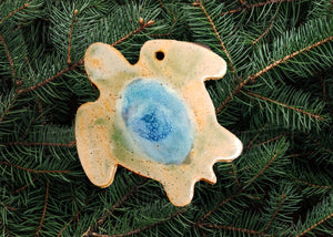Sea Turtle Recovery Ornament  - Hand Crafted Ceramic