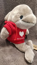 Load image into Gallery viewer, Hoodie Plush Sea Turtle or Dolphin - Recycled Materials