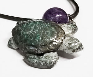 Hand Made Clay Sea Turtle Necklace