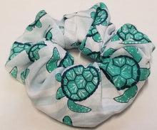 Load image into Gallery viewer, Sea Turtle Scrunchie Hair Tie