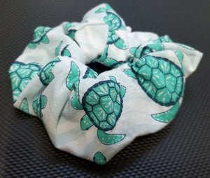Sea Turtle Scrunchie Hair Tie